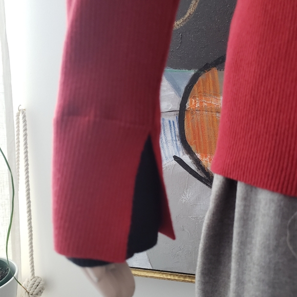 Jason Wu | NWOT V-neck Rib Knit Sweater - Picture 9 of 14